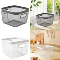 Dây Lưới Mở Thùng Kệ Để Bàn Người Tổ Chức Nhẹ Chống Rỉ Sét Thoáng Khí Giỏ Kim Loại Cho Kệ Trái Cây Mặt Hàng