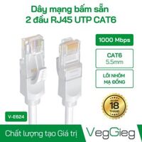 Dây mạng bấm sẵn cat6 5m V-E628 VegGieg