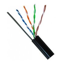 Dây mạng Cat3 UTP ngoài trời có mỡ 4 lõi đồng 100Mbps 1 dây thép cường lực