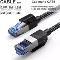 Dây mạng CAT8 Ugreen NW153 40Gbps dài 0.5 đến 20 mét - 40Gbps high speed cat8 network cable