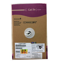 Dây mạng Commscope Cat 5e Hãng, Copper, 4 Pair U/UTP, 24AWG, White (6-219590-2) 305m/cuộn