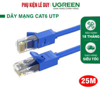 Dây mạng dài 25M Ugreen 11208 chuẩn CAT6 UTP NW102 chính hãng