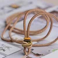 Dây mặt dây chuyền ngọc bích cao cấp Dây đeo mặt dây chuyền ngọc bích Mặt dây chuyền ngọc bích Vòng cổ sáp ong Dây khóa an toàn Dây bện20250320