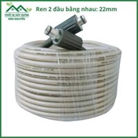 Dây máy rửa xe 10m,15m,20m,30m cao áp Oring,ren 22mm,cuộn ống nước,màu xám