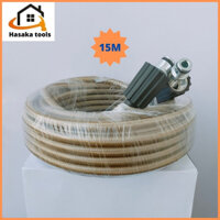 Dây máy rửa xe áp lực cao 15m Oring,ren 22mm