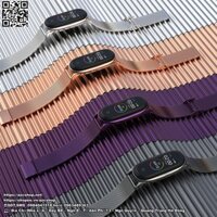 Dây Miband 6 Miband 5 Miband 4 Milanese Mijobs Khoá Bấm - Chính Hãng