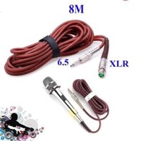 Dây Micro Karaoke dài 8M Shuboss cáp canon cái XLR ra đầu 6 ly đực 6.5mm dây chống tạp âm nhiễu cực tốt cho dàn Karaoke - Dây Canon 8m