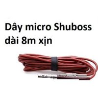 Dây Micro Karaoke dài 8M Shuboss cáp canon cái XLR ra đầu 6 ly đực 6.5mm dây chống tạp âm nhiễu cực tốt cho dàn Karaoke - Dây Canon 8m