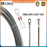 Dây mồi cáp lụa dùng để luồn dây điện có bánh xe – Dụng cụ luồn cáp điện âm tường, tặng kèm 2 dây thít – Dài 5m