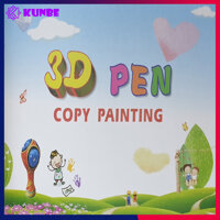 Dây Mực Bút Vẽ 3D KUNBE, Chất Liệu PLA Nhiều Màu Sắc Thân Thiện Môi Trường, An Toàn Không Độc Hại - Vở Hướng Dẫn 14 Mẫu