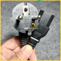 Dây Nguồn 2 Chân Tròn LINOYA XYP-02L XYC-03 AC Power Cord Europe Plug Schuko CEE 7/7 90 Degree to IEC320 C13 10A 250V 3×0.75mm 18AWG Length 1.5M