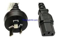 Dây nguồn 3 chân dẹp chéo có tiếp địa đầu cắm C13 lõi đồng 3*0.75mm dài 2.5M