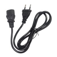 DÂY NGUỒN AC 3 LỖ DẸT PHÍCH CẮM 2 CHẤU TRÒN PHỔ THÔNG