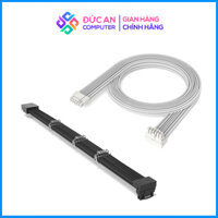 Dây Nguồn Bọc Dù ColorFul Mod Pro 12+4 Pin Cắm Nguồn Modul (Độ Dài 70cm) - Đảo Góc 90 Độ