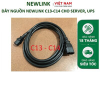 Dây nguồn C13 C14 NEWLINK lõi 3x1,31mm2 (16AWG)