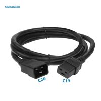 Dây nguồn C19 C20 lõi 3*2.5mm2 dài 1m chính hãng