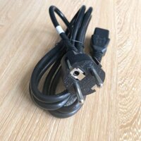 Dây Nguồn I-SHENG SP-022 Chuẩn Cắm Hai Chân Tròn IS-14 AC Power Cord Europe Plug Schuko CEE 7/7 to IEC320 C13 10A 250V 3x0.75mm Length 1.5M