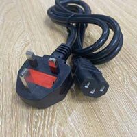 Dây Nguồn Máy Chủ BS1363/A LP-60L UK 13A-250V POWER CORD IEC 60320 C-13 Chuẩn 3 Chấu Có Cầu Chì AC Power Cord BS1363/A LP-60L to C15 13A 250V 3X0,75mm² Length 1,5M