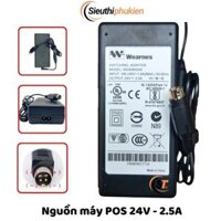 Dây nguồn máy tính tiền Pos Sunmi 24v chân jack 4 pin -new 100%