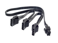 Dây nguồn Modular 6Pin sang 3 ATA, IDE