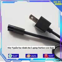 Dây Nguồn Sạc dành cho Laptop Surface các loại - Kèm Dây nguồn - Hàng Nhập Khẩu