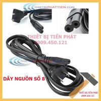 Dây Nguồn Số 8, Dây Điện 2 Lỗ Tròn Đa Năng Dài Từ 110mm Cao Cấp Chịu Tải 220V 10A max