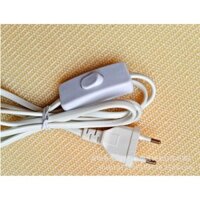 Dây nguồn tiêu chuẩn Châu Âu với công tắc 303, dây nguồn đèn bàn có công tắc, chứng nhận 1.8m CE VDE EU