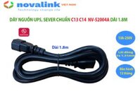 Dây nguồn UPS, PDU, Server chuẩn C13 C14 dài 1m, 1.5m, 1,8m, 2m. Lõi đồng 3 x 1.31mm, tiêu chuẩn UL - Hàng chính hãng - Dài 1.8M