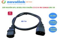 Dây nguồn UPS, PDU, Server chuẩn C13 C14 dài 1m, 1.5m, 1,8m, 2m. Lõi đồng 3 x 1.31mm, tiêu chuẩn UL - Hàng chính hãng - Dài 1M