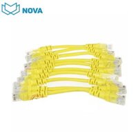 Dây nhảy cat6 dài 20cm chính hãng novalink mầu vàng NV-21114A cao cấp