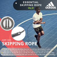 Dây Nhảy Chính Hãng ADIDAS ADRP-13011 Essential Skipping Rope - Tay Cầm Nhỏ, Có Thể Chỉnh Độ Dài Dây
