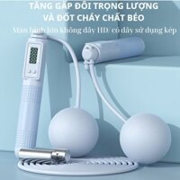 Dây Nhảy Không Dây Hỗ Trợ Giảm Cân Đốt Mỡ [ Đếm Số, Đo calo] Thể dục, Tập Gym
