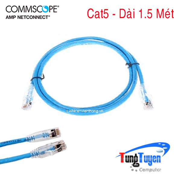 Dây nhảy mạng Cat5e 1.5m (5FT) CommScope CO155D2-0ZF005