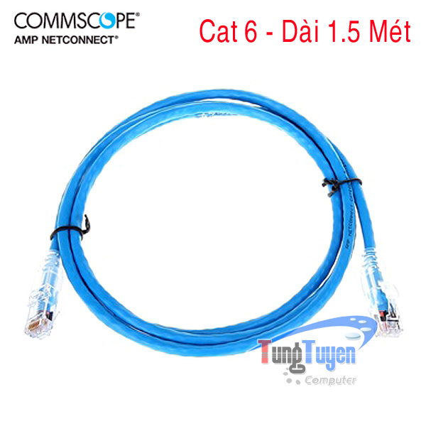 Dây nhảy mạng Cat6 1.5m (5FT) CommScope NPC06UVDB-BL005F