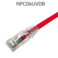 Dây nhảy mạng Cat6 7FT (2.1m), màu đỏ AMP/Commscope (NPC06UVDB-RD007F)