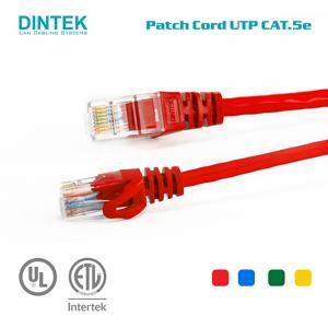 Dây nhảy Patch cord Dintek Cat.5e UTP 1.5m 2 đầu đúc RJ45