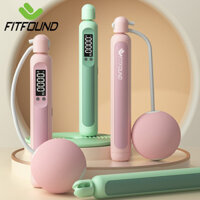 Dây Nhảy Thể Lực Không Dây - Có Bóng Điều Chỉnh Chống Vấp Dụng Cụ Tập Gym Thể Dục Giảm Cân Có Cáp Sạc Pin FITFOUND