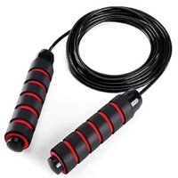 Dây Nhảy Thể Lực Không Dây, Có Bóng Đếm Số Thể Lực Đàn Hồi 2.9m Hỗ Trợ Luyện Tập Thể Dục Tại Nhà - Đen Đỏ Không Đếm Số