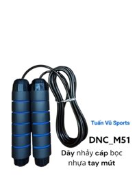 Dây nhảy thể lực sợi cáp bọc nhựa