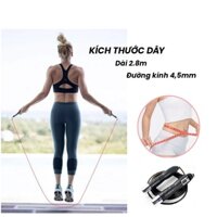 Dây nhảy thể thao không tạ có bộ đếm mượt, tay cầm nhựa cứng cao cấp
