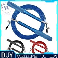 Dây nhảy tốc độ cao Xoay vòng bi kép có thể điều chỉnh Tay cầm bằng nhôm chống trượt Dây nhảy để tập thể dục