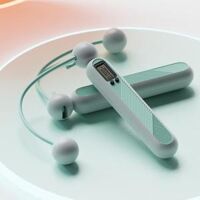 Dây Nhảy Xiaomi Màn Hình Hiển Thị Thông Minh Không Lõi Đếm Tự Động Luyện Tập Thể Dục Ngoài Trời Cho Gia Đ - Xanh không dây