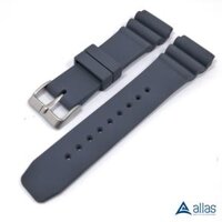Dây nhựa đồng hồ Seiko màu xám