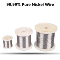 Dây Niken Nguyên Chất Ni 99,99% 0,05 / 0,1 / 0,2 / 0,25 / 0,3 / 0,4 / 0,6 / 0,8 / 0,9 / 1 / 2 / 3 / 4MM Dây Điện Cực Niken Kim Loại Dây Hợp Kim Niken N4n6
