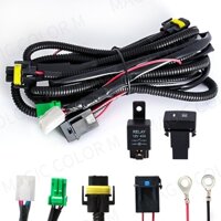 Dây nịt cho đèn sương mù ô tô Công tắc ổ cắm đèn báo 12V
