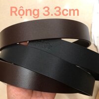 [dây nịt da thật bản 3.3cm] Thắt lưng nam da bò size 33mm thắt lưng bản nhỏ