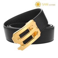 Dây Nịt Nam SAM Leather SFDN112 - Thắt Lưng Nam Da Bò Cao Cấp Mặt Khoá Thắt Lưng Inox Không Gỉ, Mens belts