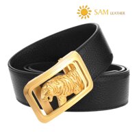 Dây Nịt Nam SAM Leather SFDN120- Thắt Lưng Nam Da Bò Cao Cấp Mặt Khoá Thắt Lưng Inox Không Gỉ, Mens belts