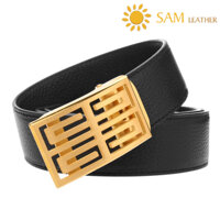 Dây Nịt Nam SAM Leather SFDN122 - Thắt Lưng Nam Da Bò Cao Cấp Mặt Khoá Thắt Lưng Inox Không Gỉ, Mens belts
