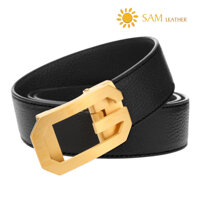 Dây Nịt Nam SAM Leather SFDN108 - Thắt Lưng Nam Da Bò Cao Cấp Mặt Khoá Thắt Lưng Inox Không Gỉ, Mens belts